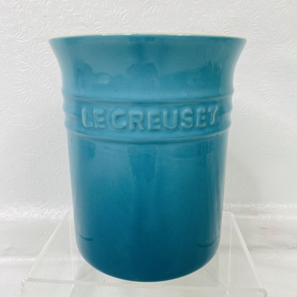 Le Creuset 1 Qt Utensil Holder Caribbean Ombre Blue - Picture 2 of 7